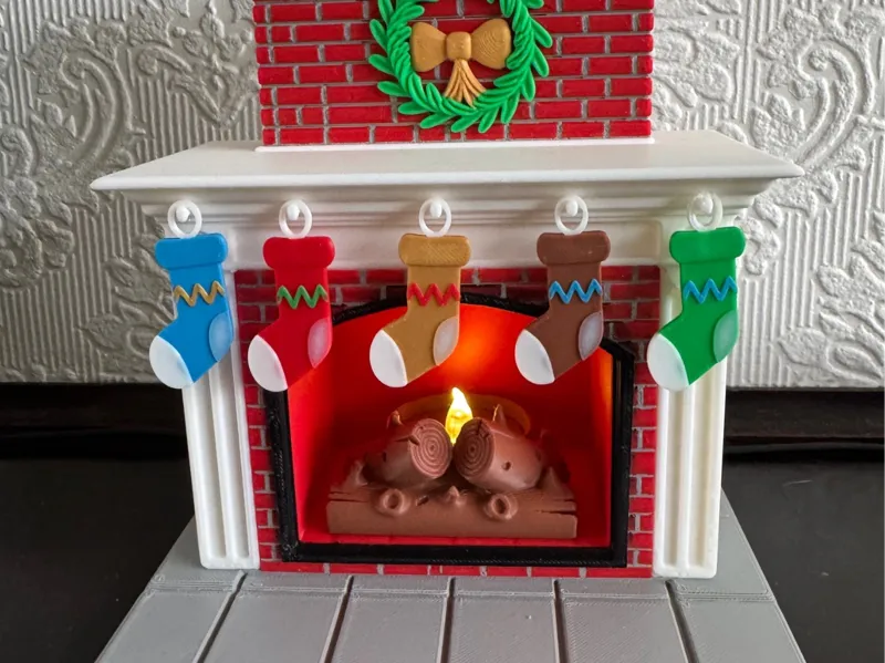 Christmas Tealight Fireplace