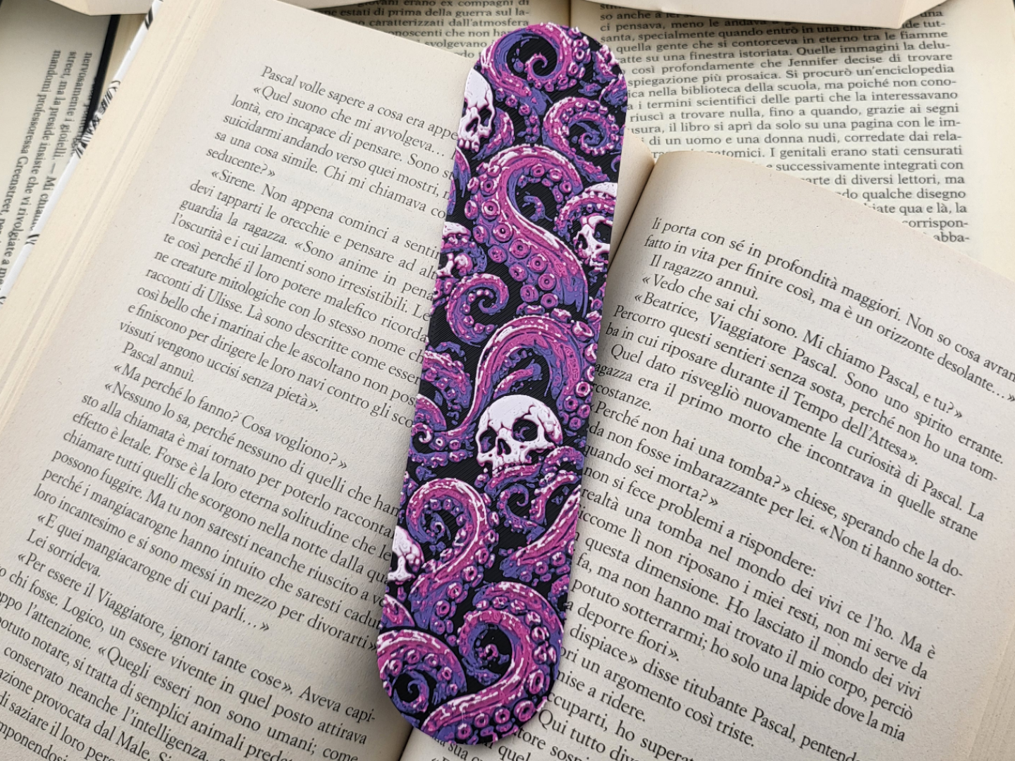 Bookmark Gothic Skull Tentacle | Lovecraft Style - 1