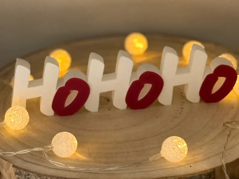 HoHoHo Schriftzug Dekoration 