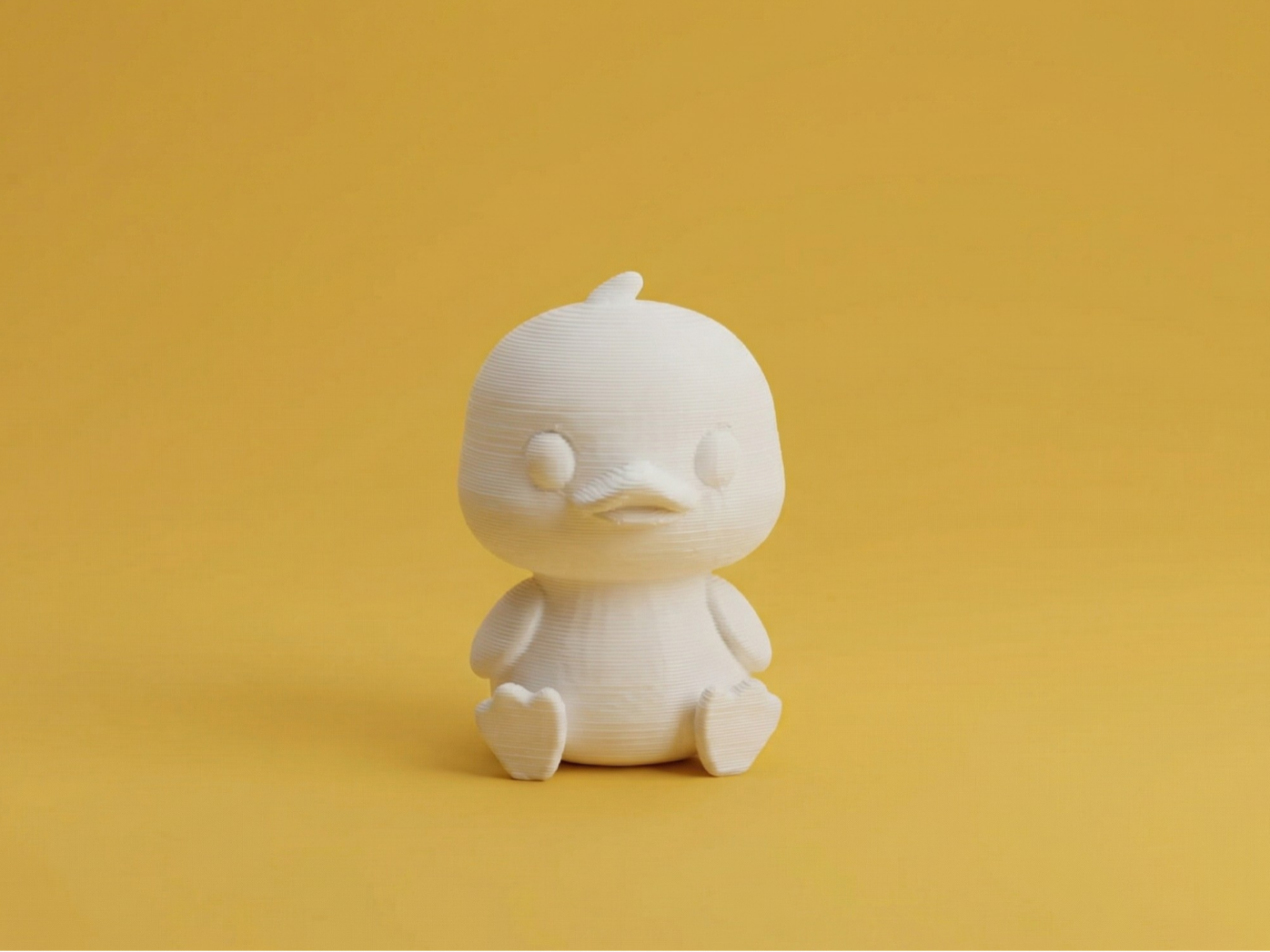 Tiny Cute Duck – Minimal Animal Figurine