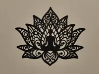 Fleur de lotus yoga (déco murale) — photo 2