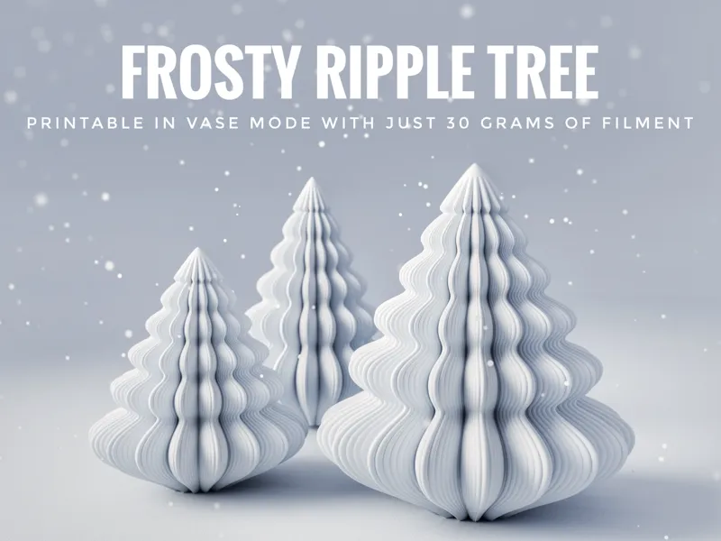 Christmas Tree | Decoration with ribbed design