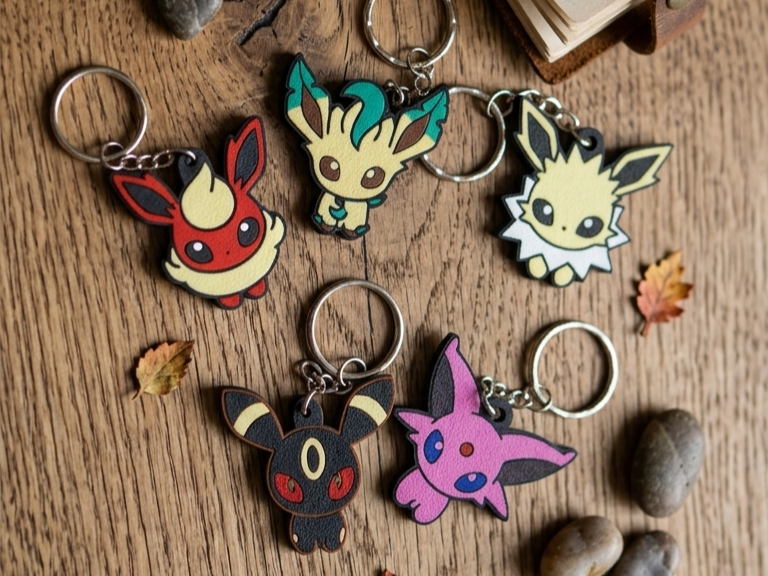 Pokemon Eevee Evolution Keychain
