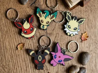 Pokemon Eevee Evolution Keychain