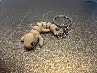 Articulated Dragon Keychain