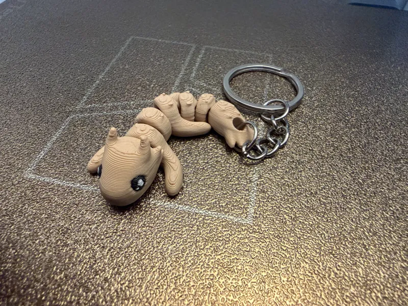 Articulated Dragon Keychain