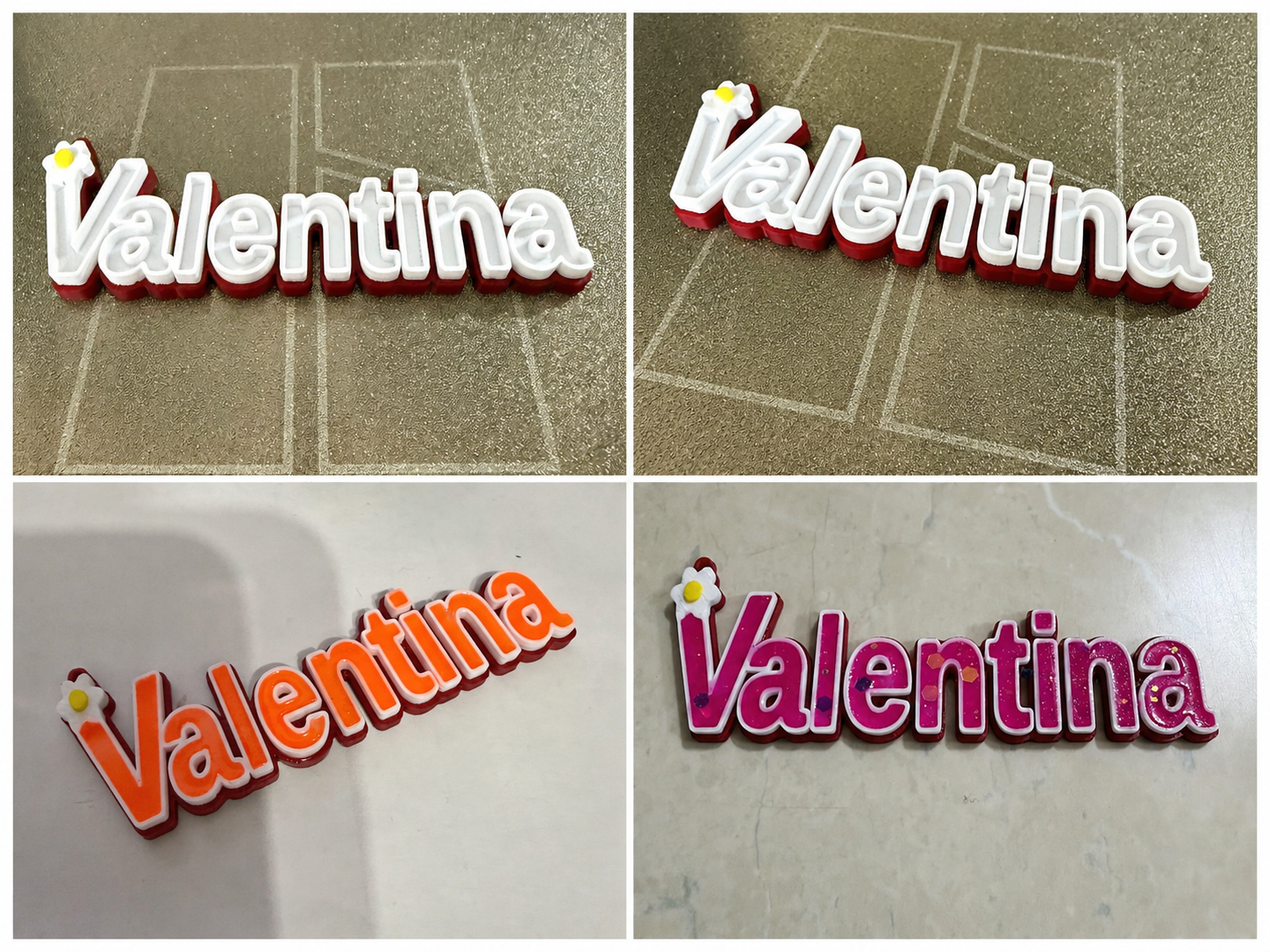 Generatore Portachiavi 3D Nome vuoto customized