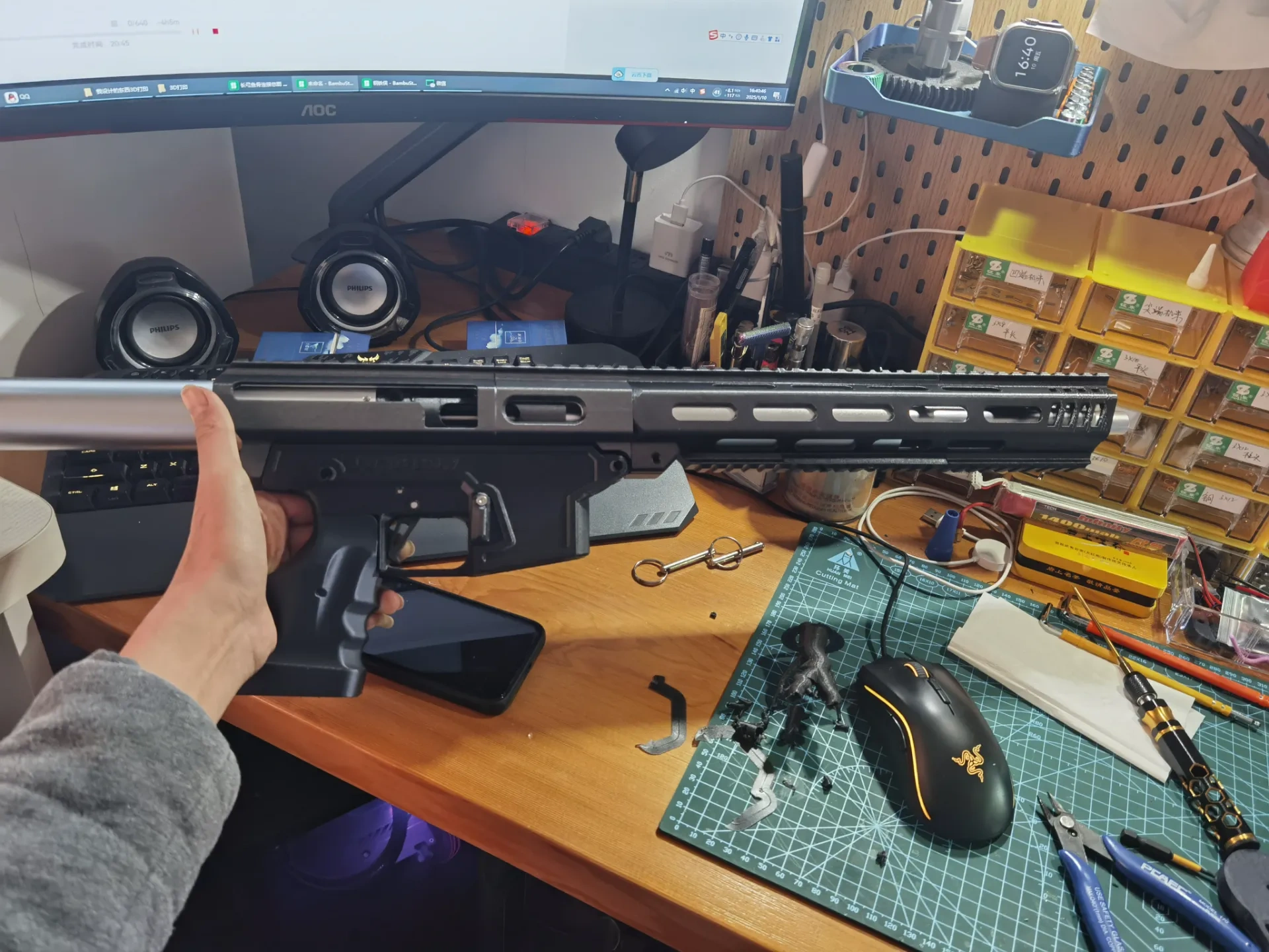 Miniatura 2 do modelo 3D 长弓皮肤之鱼骨连接件
