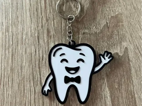 Happy Gentleman Tooth Keychain - Easy & Fast Print