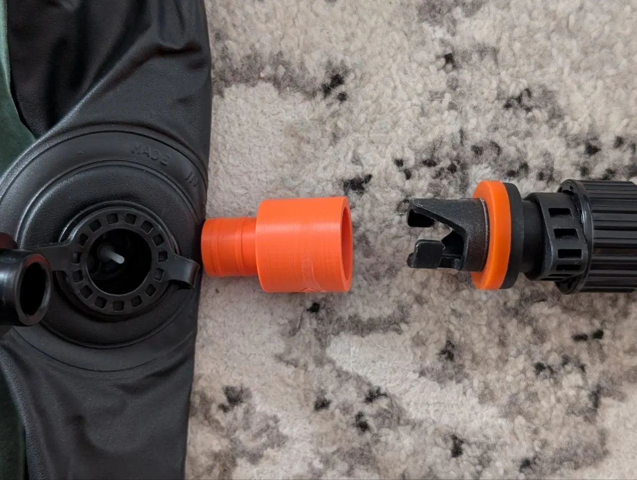 SUP Pump Hose to Air Mattress Adapter (17mm) view 3