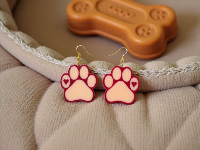 Love paw earrings