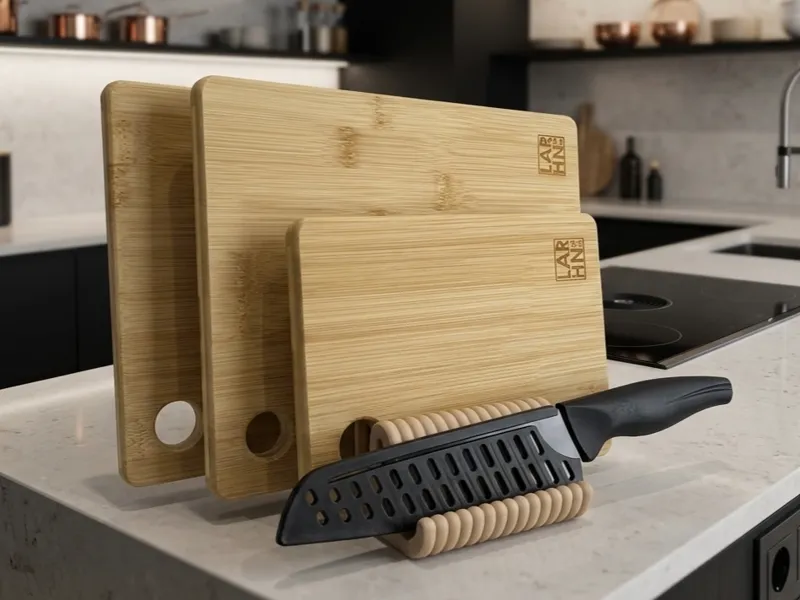 Ribbed Kitchen Organizer – Boards & Knife Stand