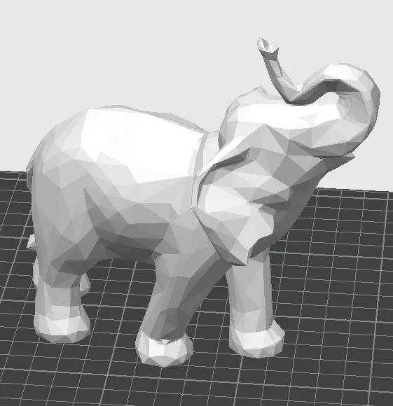 elephant low poly