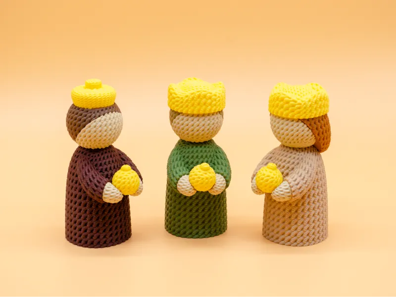 Cute Crochet Nativity Christmas Three Wise Men