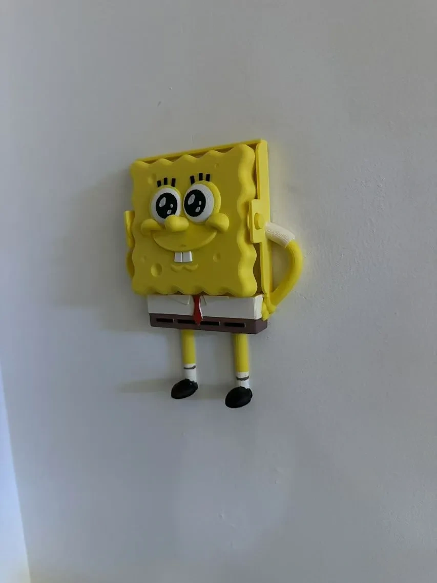 Miniatura 2 do modelo 3D 海绵宝宝开关装饰