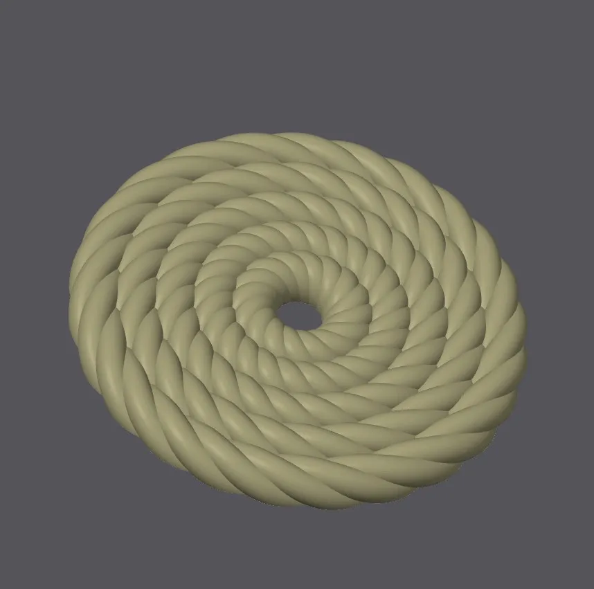 3d Print Rope File Coaster Rope Design - Easy to Print - Free 3D Print Model - MakerWorld