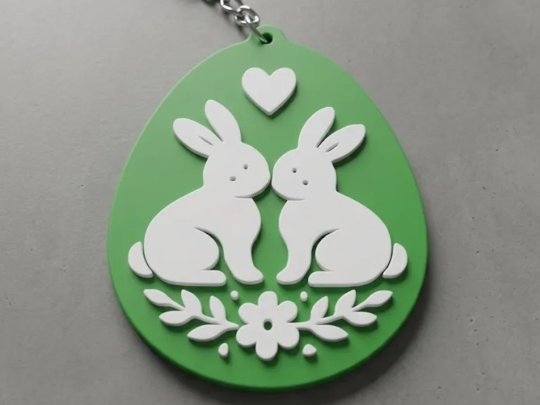 Easter Egg Keychain to hanging