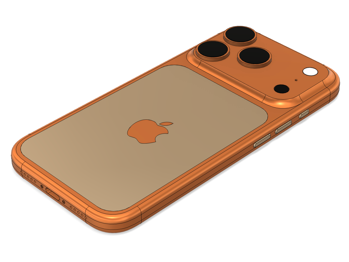 iPhone 17 Pro - Dimensionally Accurate