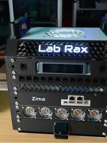 Letrero o emblema decorativo: NeoPixel Light-Up Lab Rax Logo — vista de referencia 2