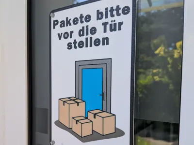 Front Door Sign - leave packages at the door