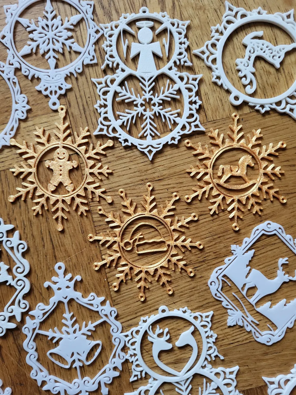 Snowflake Christmas Collection - Free 3D Print Model - MakerWorld