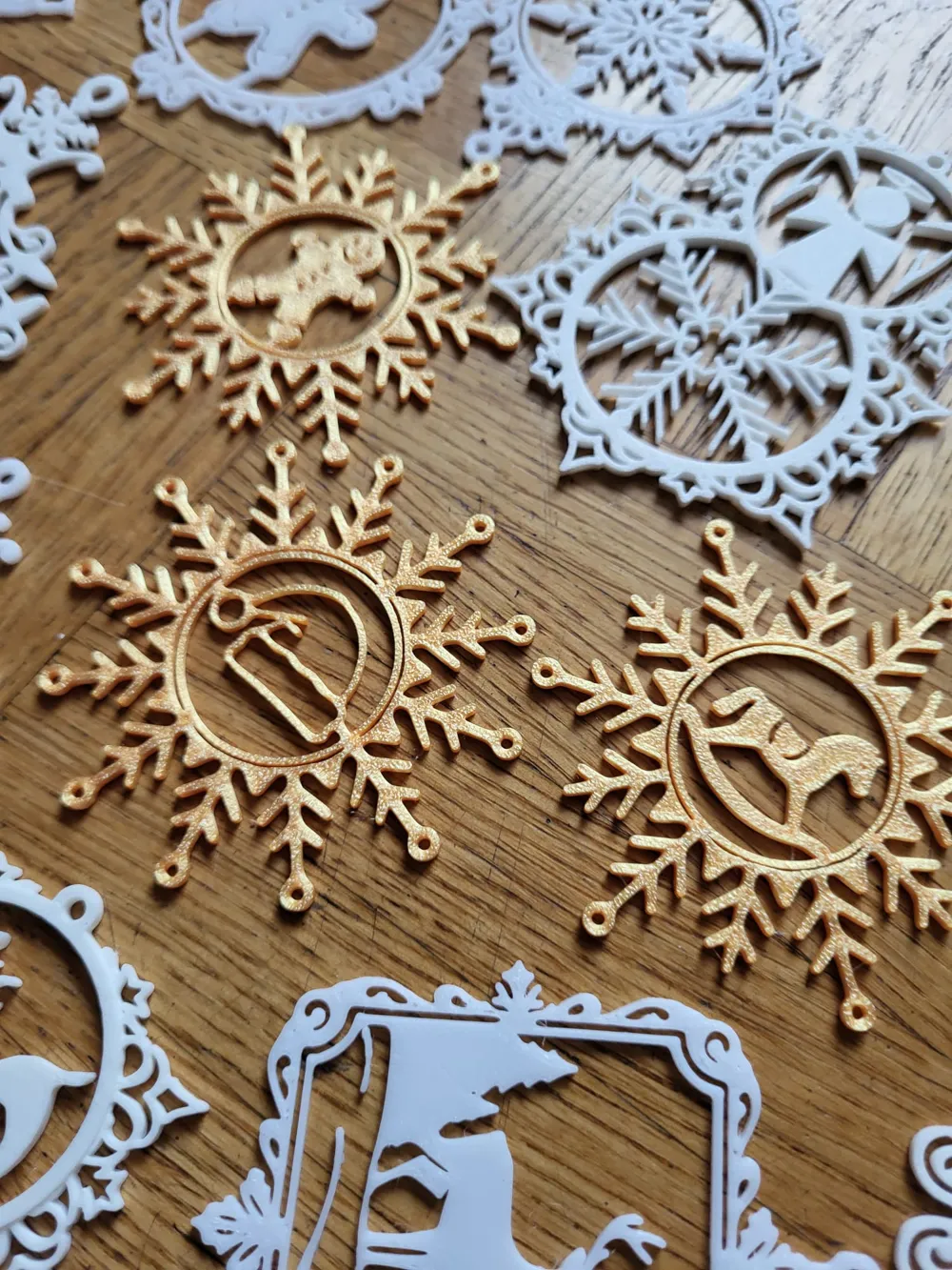 Snowflake Christmas Collection - Free 3D Print Model - MakerWorld