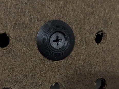 Low Profile Pegboard Mounting Washer