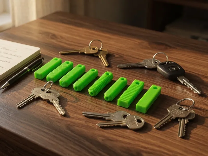 EDC Fluorescent Glowstick keychain for minimalist
