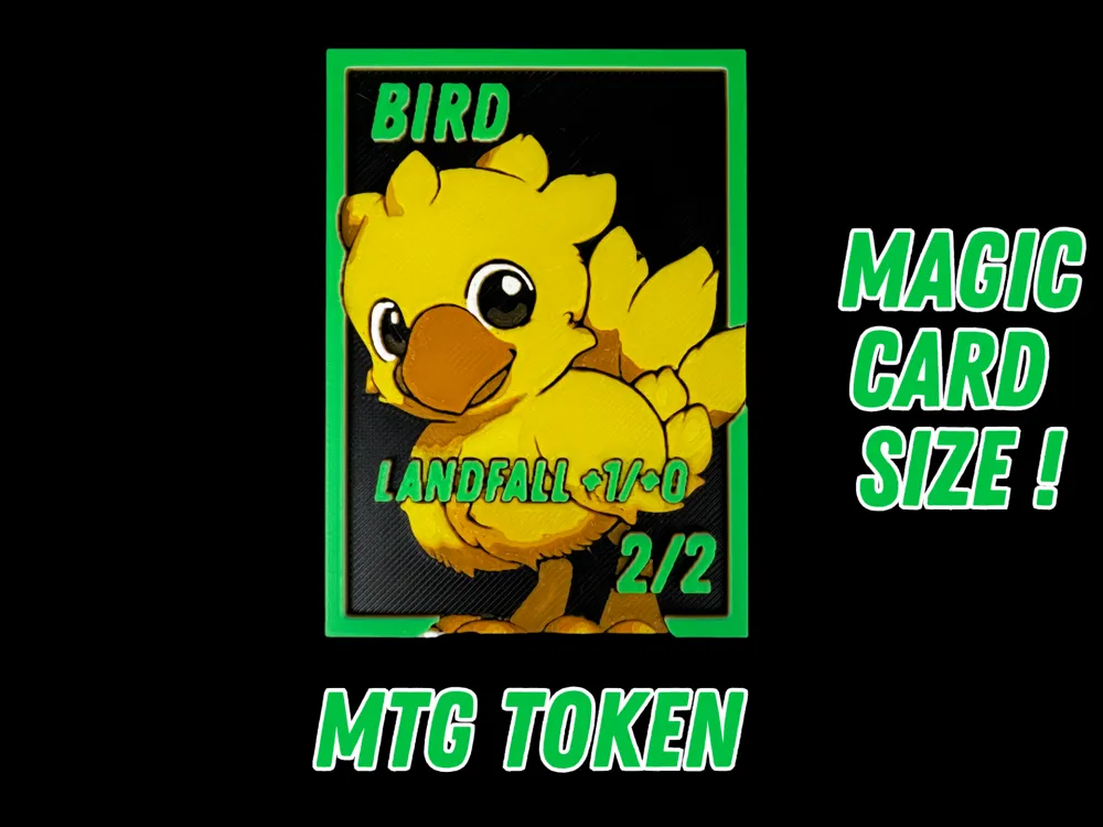 Accesorio para filamento: Bird Token - Landfall - Magic The Gathering. Referencia del modelo original.