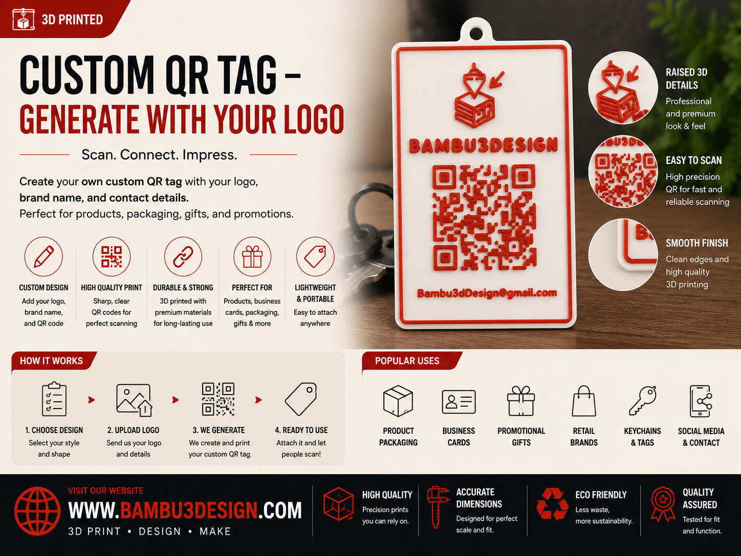 Custom QR Tag – Generate with Your Logo