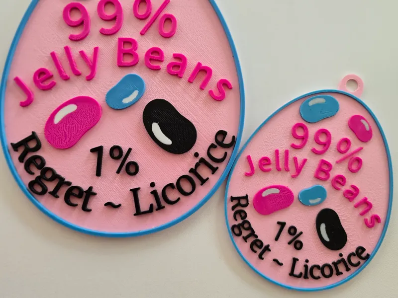 5-Color Jelly Bean Easter Sign -4 Color AMS!