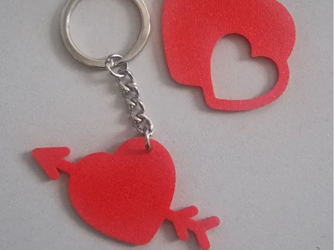 Heart keychains