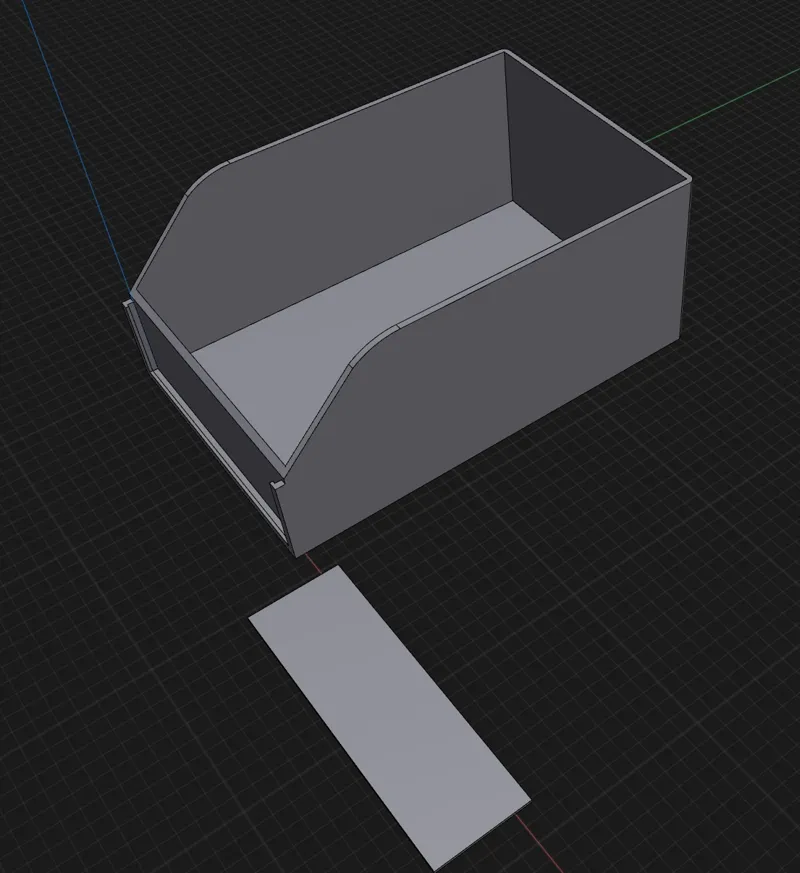 Non stackable storage bins to sit on a shelf