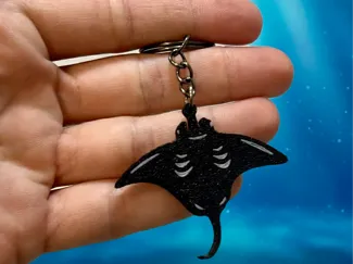 Manta ray Keychain