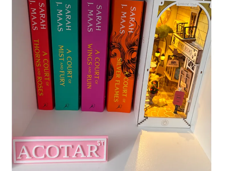 ACOTAR sign for bookshelf
