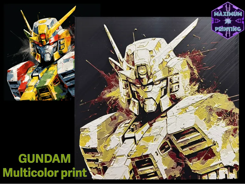 Gundam Multicolor Print