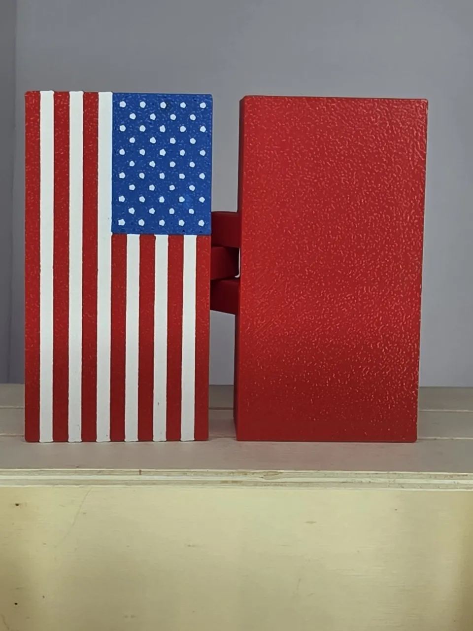 USA america flag box view 3