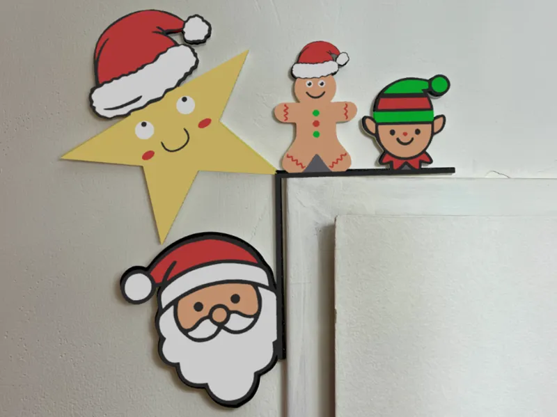 Christmas door corner xxl