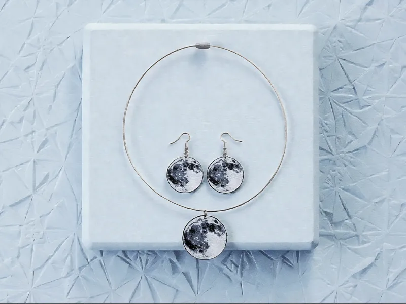"Moon'd"  Earrings and Pendant Multi-purpose file