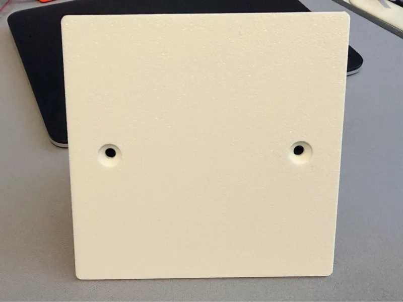1-Gang Low-Profile Blanking Plate Standard UK size