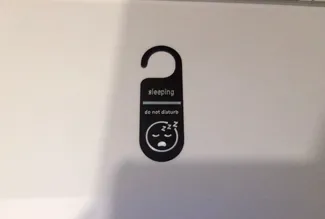 Do not disturb door hanger