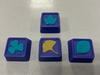 Keycap Leaves Spring Summer Autumn Winter