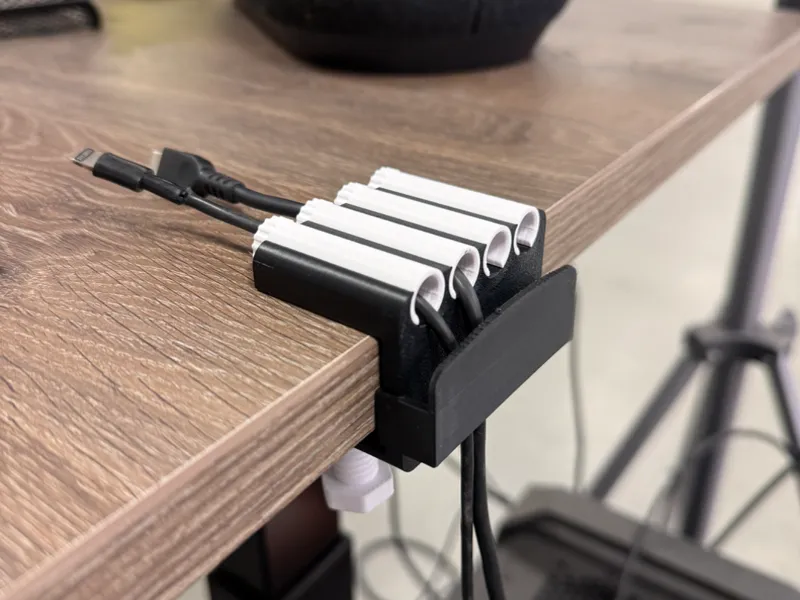 Secure Desk Cable Clamp – Adjustable Screw Mount