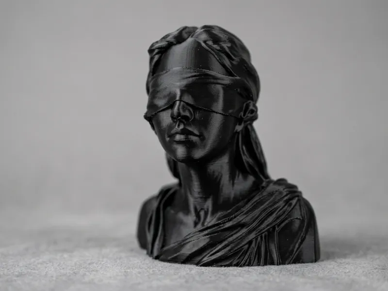 Blindfold Woman Bust