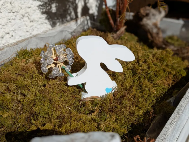 Minimalist Bunny Bloom Holder - Spring Decor 30701