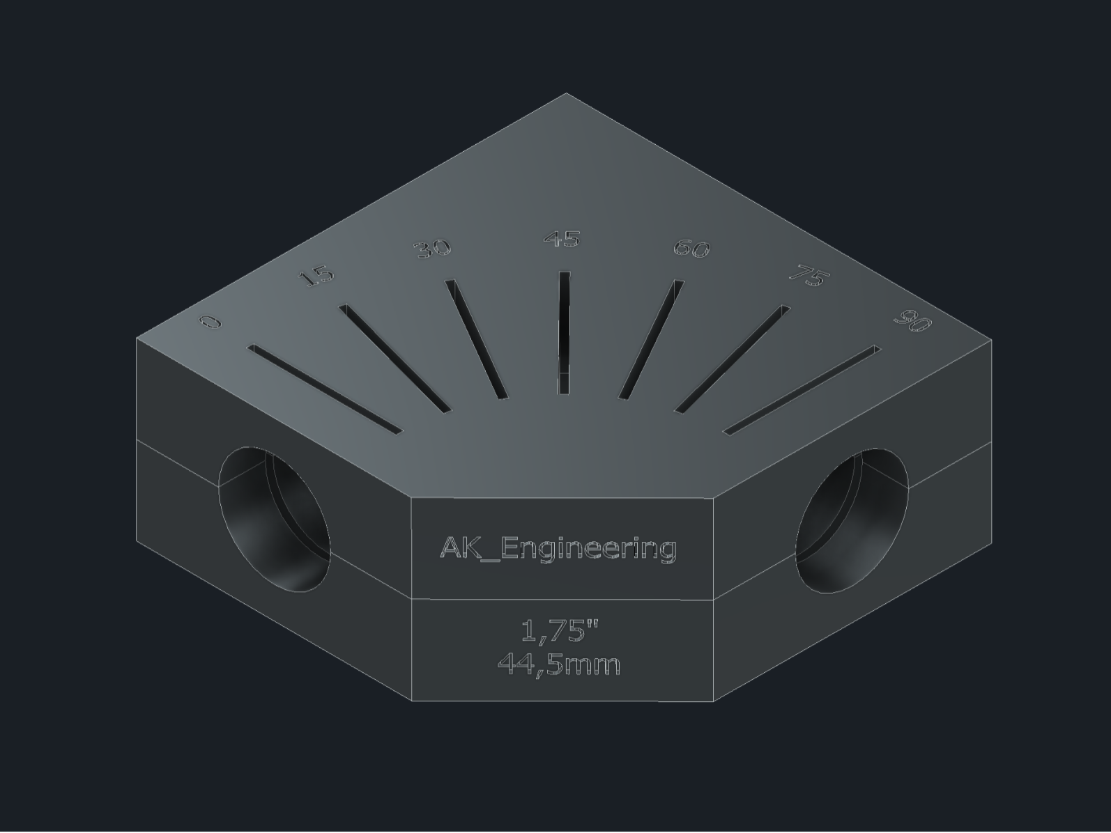 Exhaust Pipe Cutting Angle Aid – 1.75" / 44.5 mm