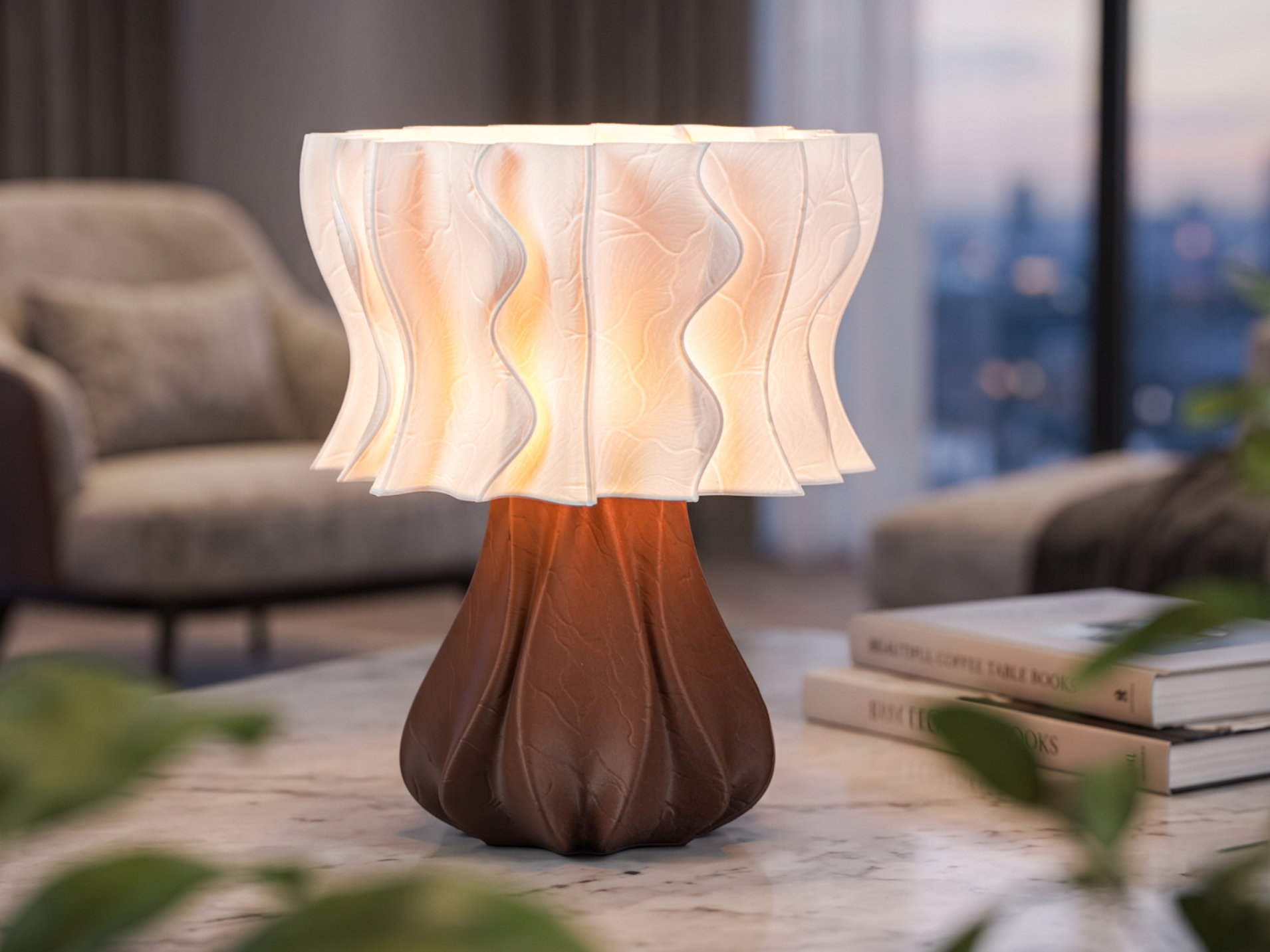 Mirelle Ember Lamp – Elegant Organic Table Lamp 3D model