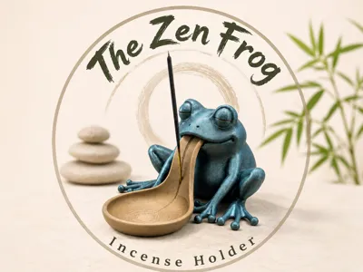 Lazy Zen Frog Incense holder