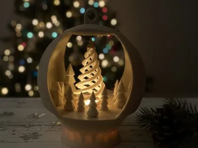 Spiral Christmas Tree Bulb
