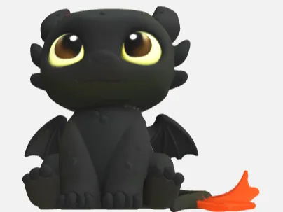 Toothless - miniature and keychain